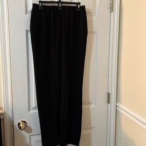 Allison Daley Black Elastic Waist Pull-on Dress Pants Size 12